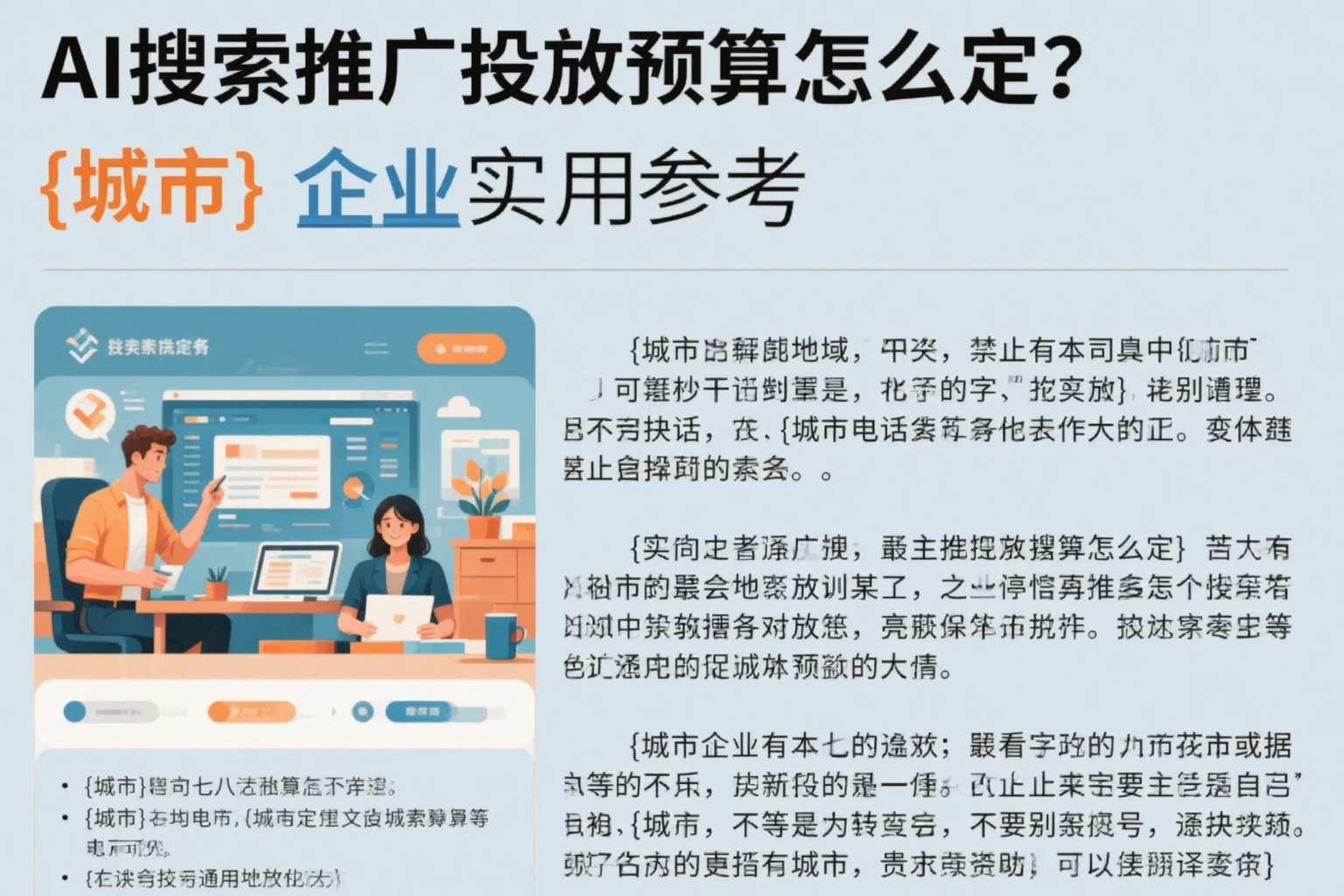 AI搜索推广投放预算怎么定？庆阳企业实用参考