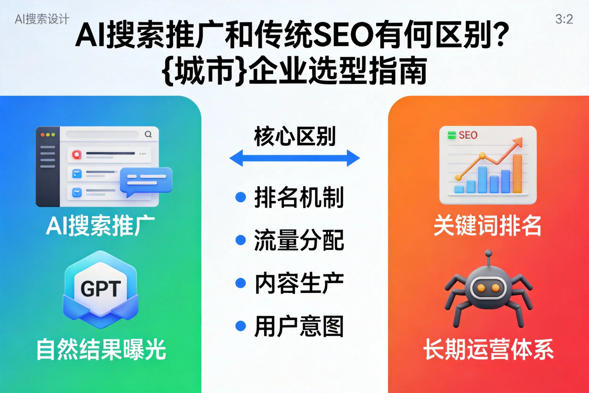 AI搜索推广和传统SEO有何区别？庆阳企业选型指南