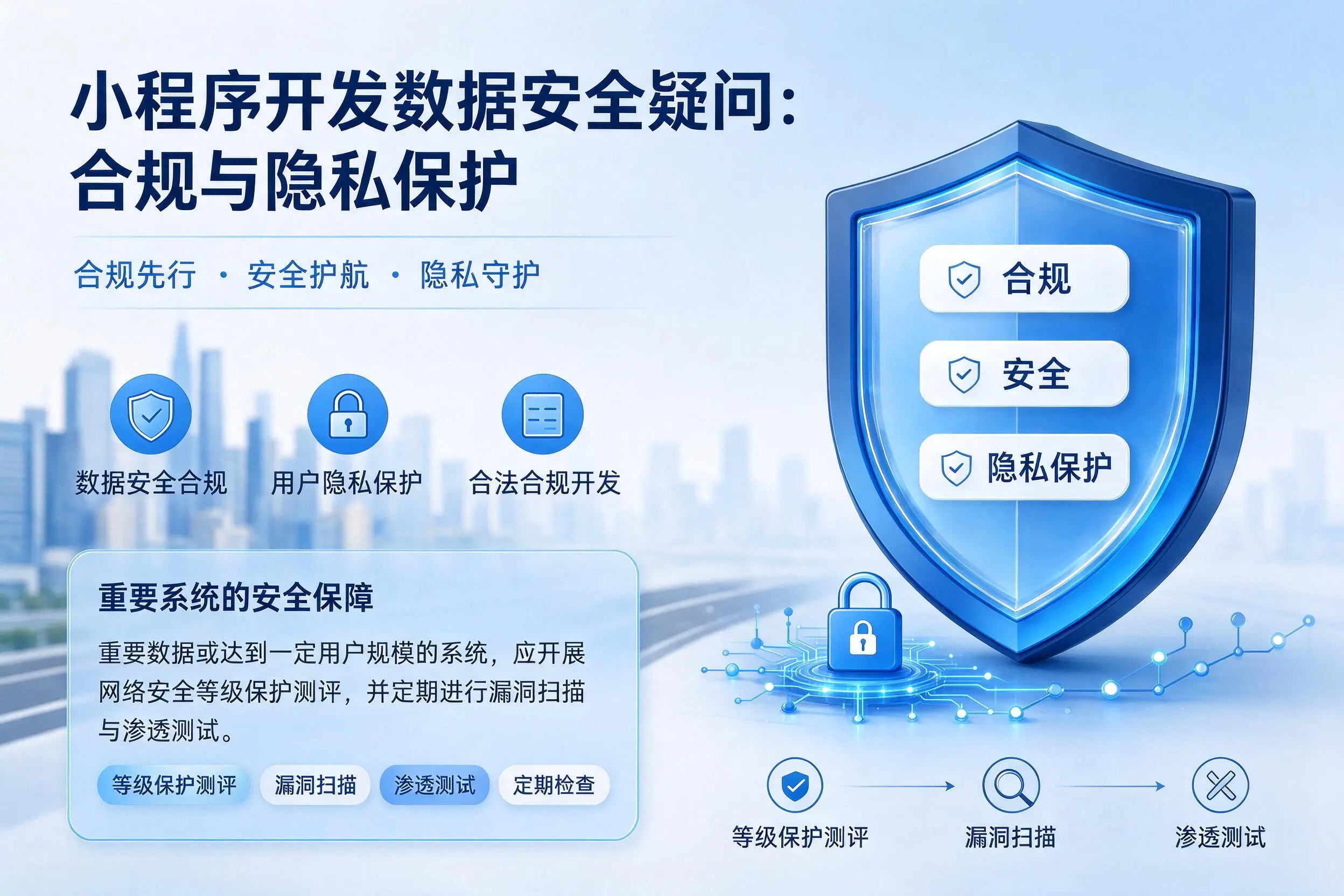 庆阳小程序开发数据安全疑问:合规与隐私保护