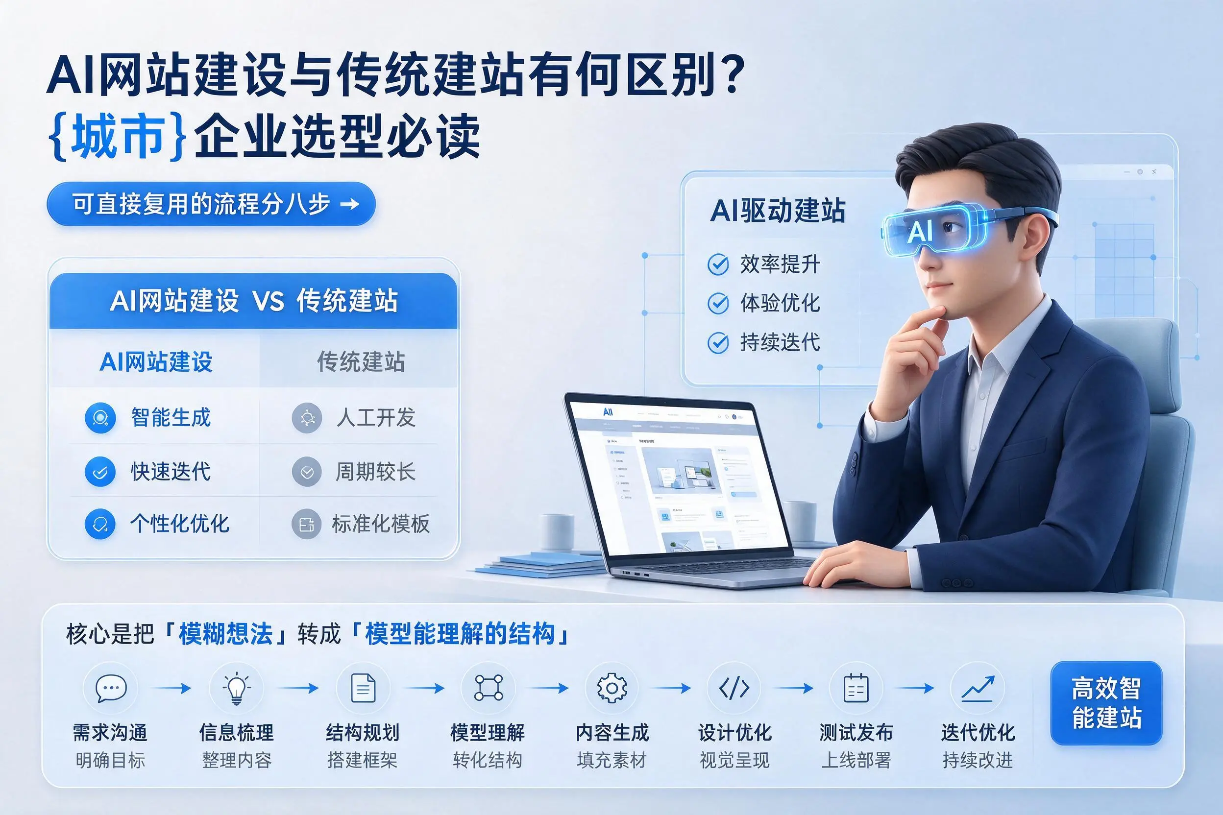 AI网站建设与传统建站有何区别?庆阳企业选型必读