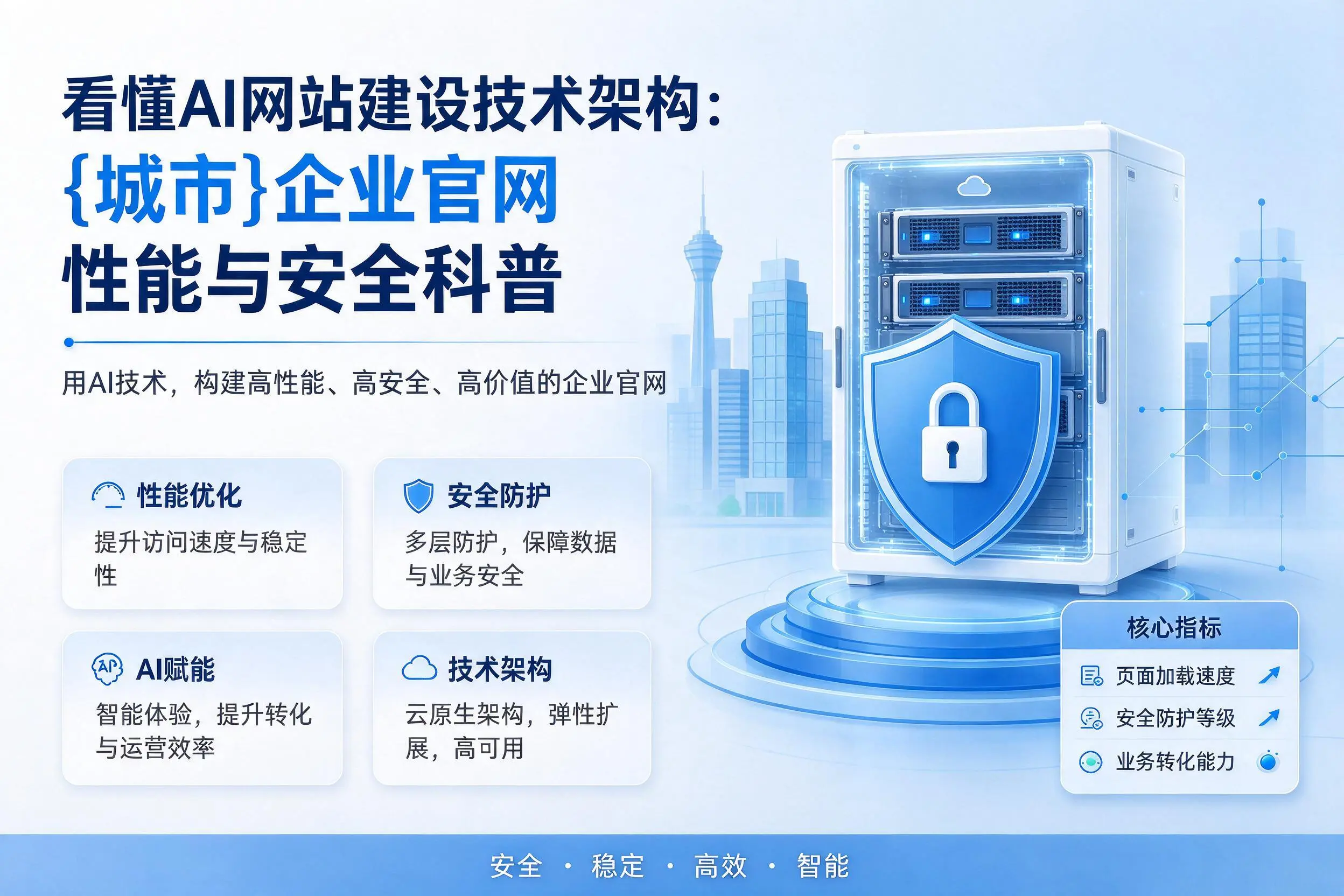 看懂AI网站建设技术架构:庆阳企业官网性能与安全科普