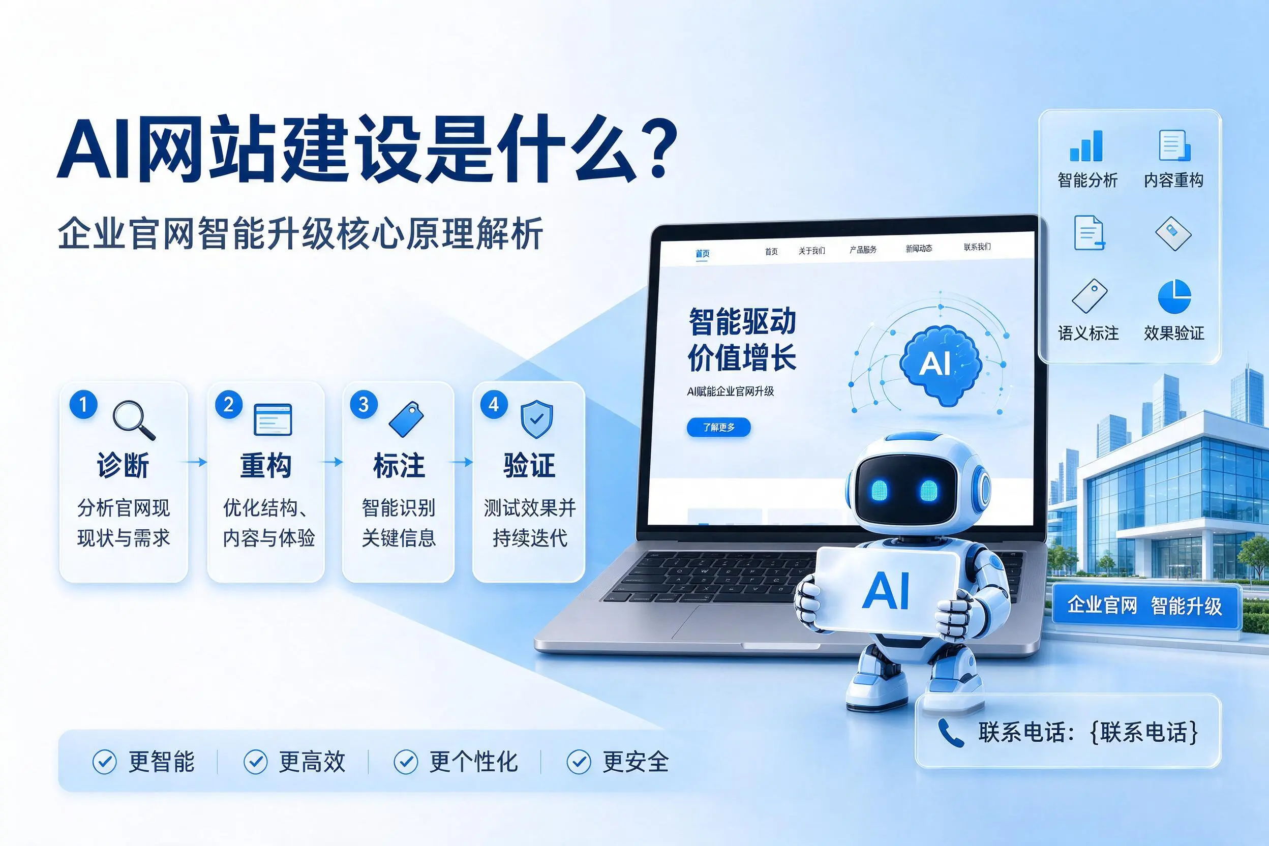 AI网站建设是什么?庆阳企业官网智能升级核心原理解析